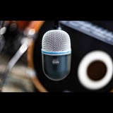 Shure Beta 52A microphone positioned in front of the kick drum at Studio San Francisco