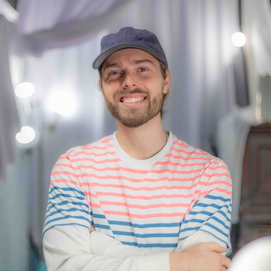Stephen, the recording engineer who runs Studio San Francisco, in the studio
